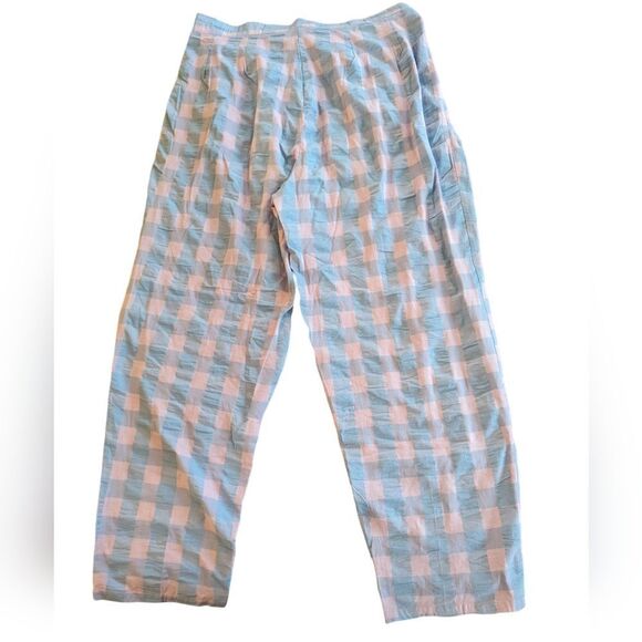 Cotton on pastel Pink and blue checkered baggy pants size 10 - Picture 3 of 7